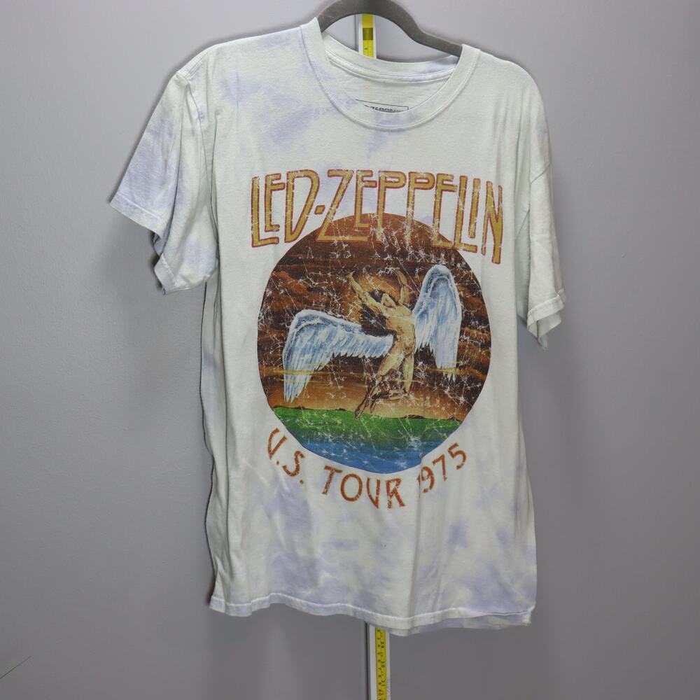 Led Zeppelin 1975‎ US Tour Graphic T-Shirt M/L Tie-Dye Vintage Style